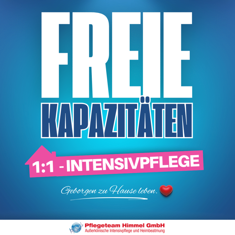 Freie Kapazit&auml;ten 1:1-Intensivpflege Gro&szlig;raum Hamburg, Niedersachsen - Pflegeteam Himmel