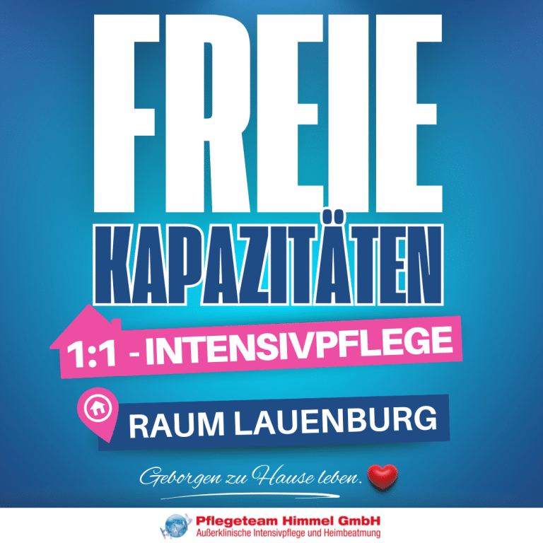 Freie Kapazitäten Intensivpflege Lauenburg , Erwachsene & Kinder - Pflegeteam Himmel
