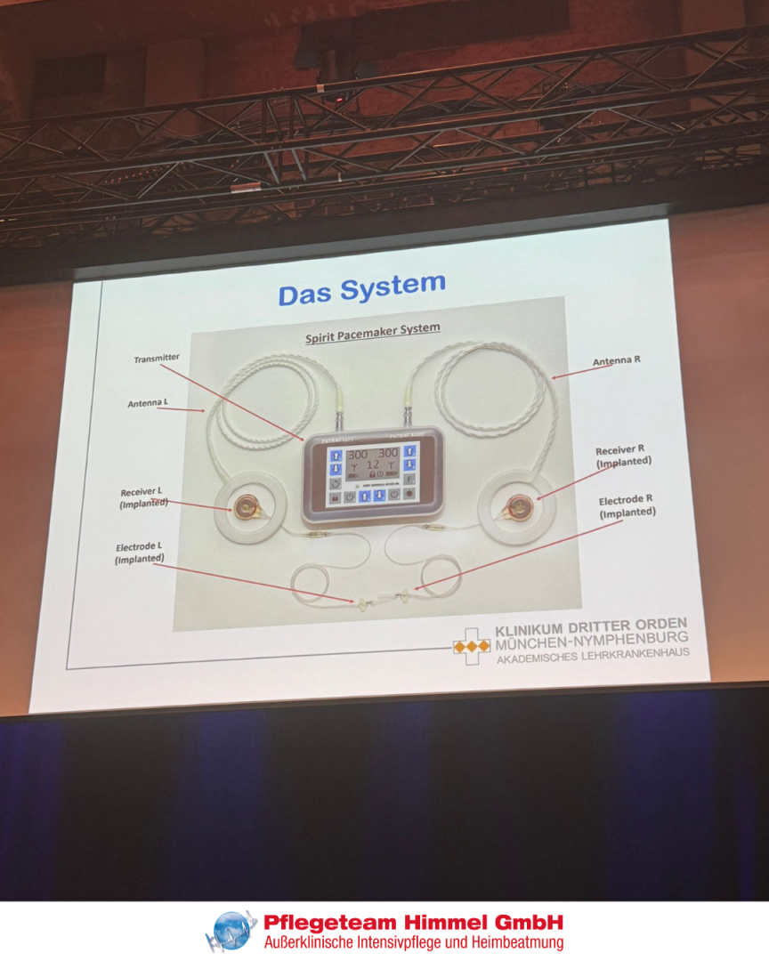 Vortragsfolie zum Spirit Pacemaker System (Zwerchfellschrittmacher) auf der DIGAB 2026 in Erfurt